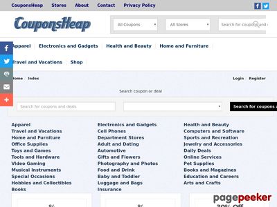 COUPONS, COUPON CODES, SHOPPING DEALS - COUPONSHEAP.COM COUPONSHEAP.COM